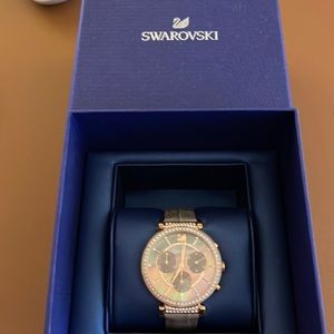 Swarovski rose gold watch